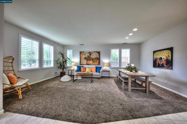 Interior, Living room, Recessed Lighting