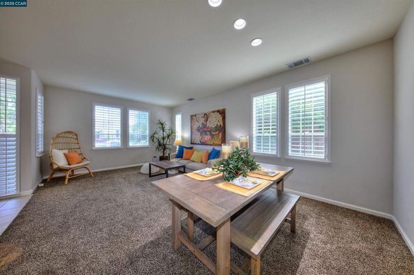 Dining room, Interior, Living room, Recessed Lighting