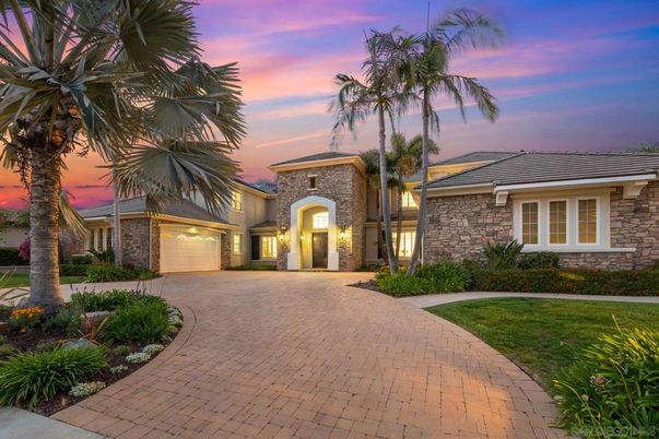 Attached, Backyard, Exterior, Facade, Brick Facade, Mediterranean