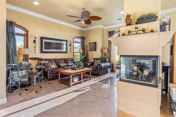 Fireplace, Interior, Living room, Recessed Lighting