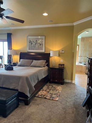 Bedroom, Interior, Recessed Lighting