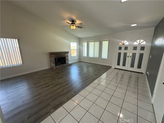 Empty room, Fireplace, Interior, Wood Texture Flooring