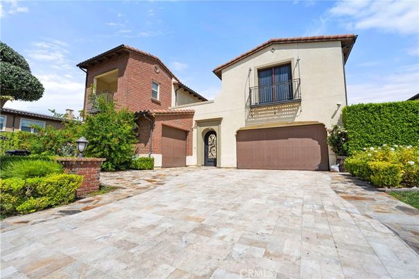 Attached, Exterior, Facade, Brick Facade, Mediterranean
