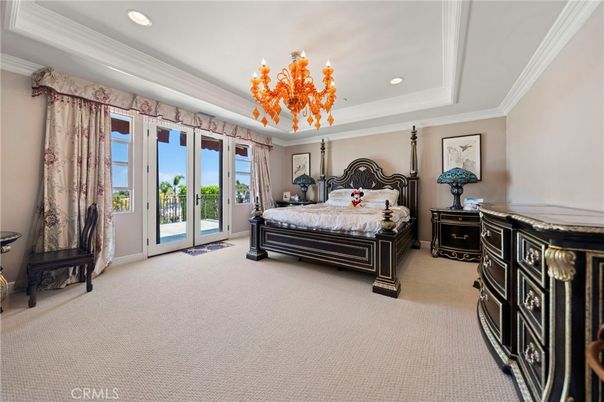 Bedroom, Chandelier, Interior, Recessed Lighting