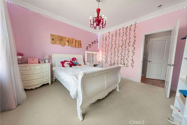 Bedroom, Chandelier, Interior
