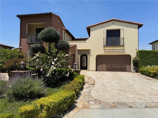 Attached, Exterior, Facade, Brick Facade, Spanish Mediterranean