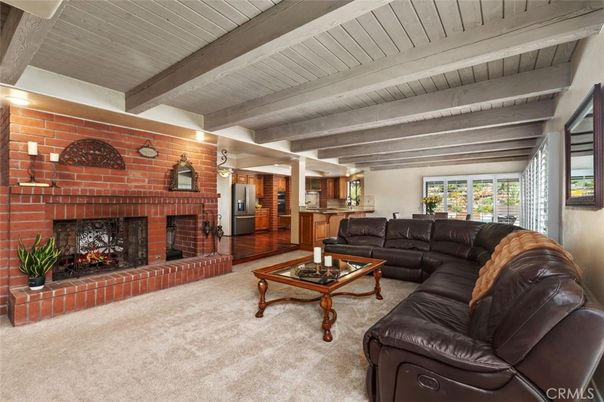 Dining room, Interior, Kitchen, Recessed Lighting, Wooden Beams