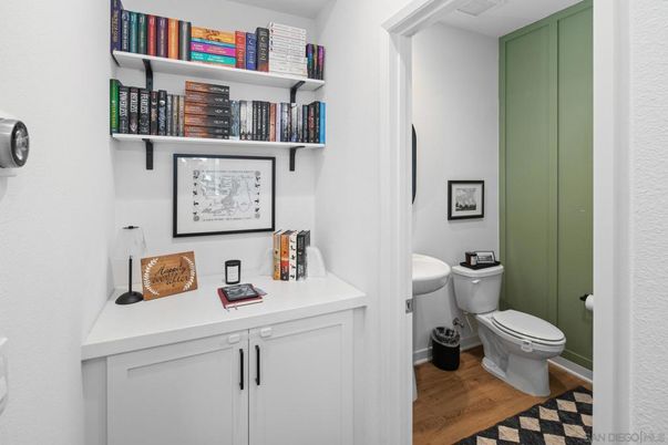 Bathroom, Interior, Wood Texture Flooring