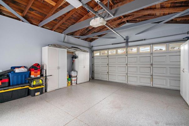 Garage, Interior, Wooden Beams, Wooden Ceilings