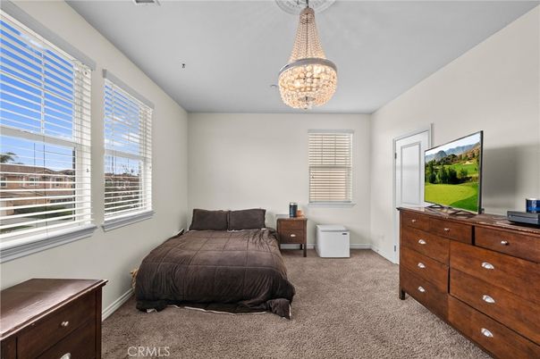 Bedroom, Chandelier, Interior