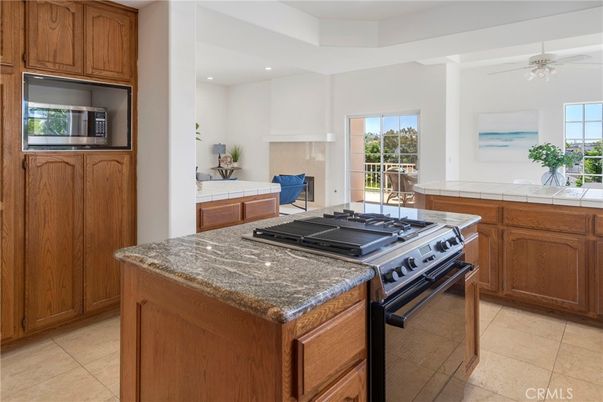 Interior, Kitchen, Recessed Lighting, Tile Countertops