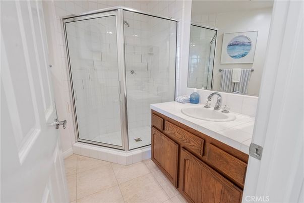 Bathroom, Glass Shower, Interior, Tile Countertops