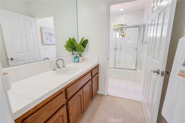 Bathroom, Glass Shower, Interior, Recessed Lighting, Tile Countertops