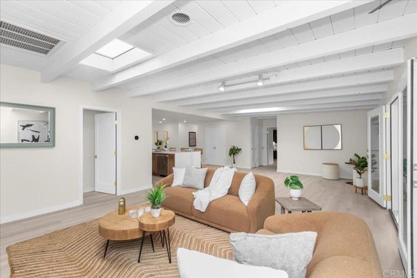 Interior, Kitchen, Living room, Recessed Lighting, Wood Texture Flooring