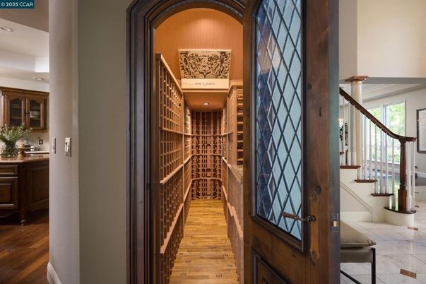 Interior, Recessed Lighting, Wine Storage, Wood Texture Flooring