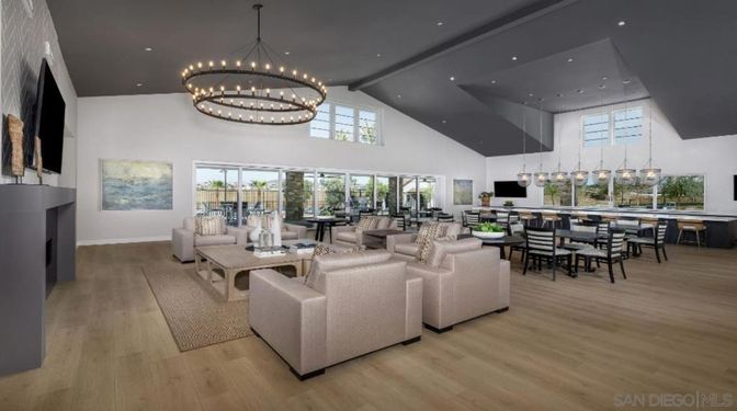 Chandelier, Dining room, Interior, Living room, Pendant Lights, Recessed Lighting, Wood Texture Flooring