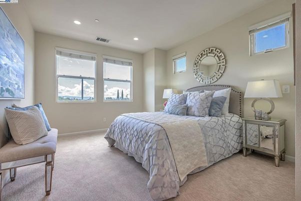 Bedroom, Interior, Recessed Lighting