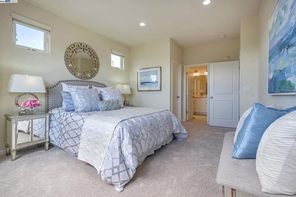 Bedroom, Interior, Recessed Lighting