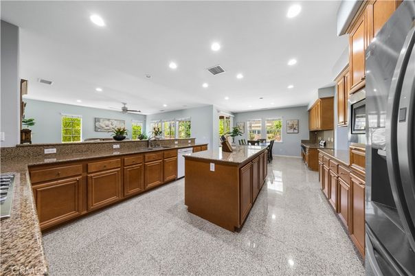 Dining room, Interior, Kitchen, Recessed Lighting