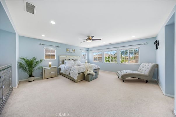 Bedroom, Interior, Recessed Lighting