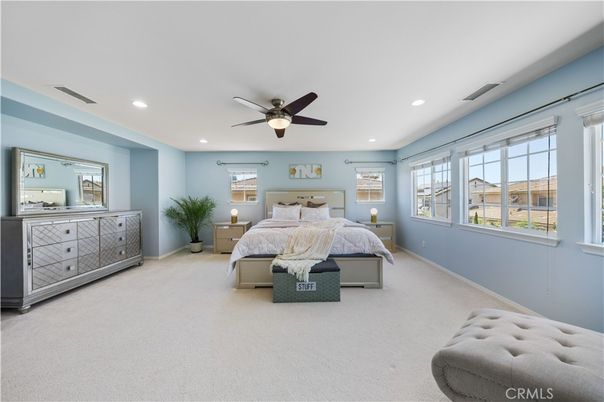 Bedroom, Interior, Recessed Lighting