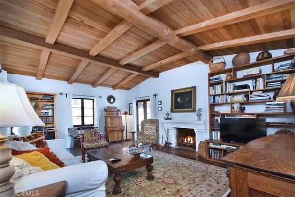 Fireplace, Interior, Living room, Wooden Beams, Wooden Ceilings, Wood Texture Flooring