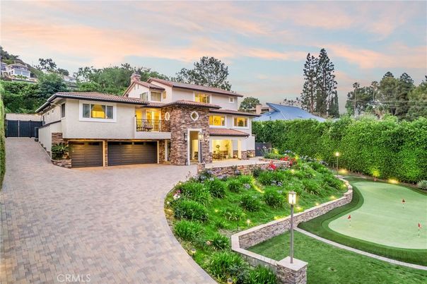 Attached, Backyard, Exterior, Facade, Mediterranean