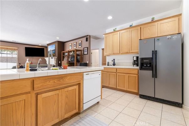 Interior, Kitchen, Recessed Lighting, Tile Countertops