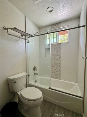 Bathroom, Glass Shower, Interior, Wood Texture Flooring