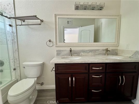 Bathroom, Dual Sink Vanities, Glass Shower, Interior