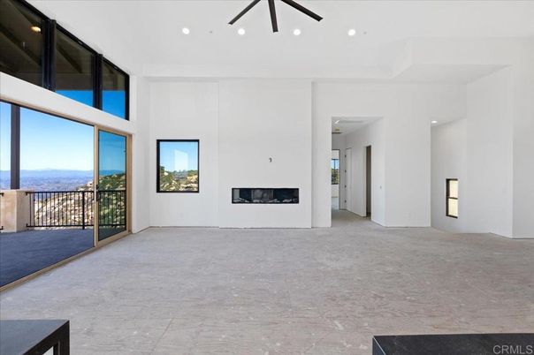 Empty room, Fireplace, Interior, Recessed Lighting, Water