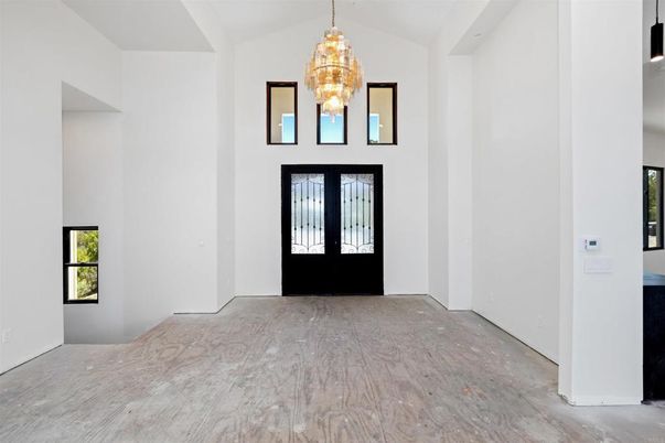 Chandelier, Interior, Wood Texture Flooring