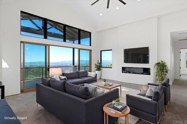 Fireplace, Interior, Living room, Recessed Lighting, Water