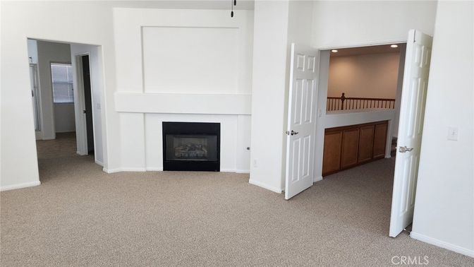 Empty room, Fireplace, Interior, Recessed Lighting