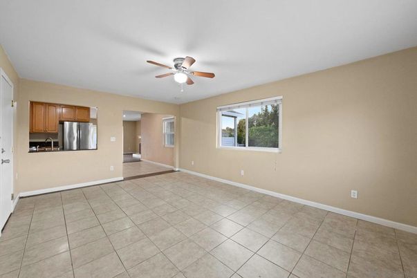 Empty room, Interior, Kitchen, Stainless Steel Appliances