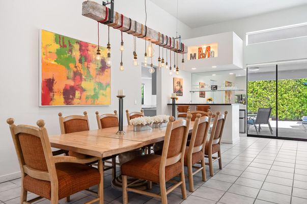Dining room, Interior, Pendant Lights, Recessed Lighting