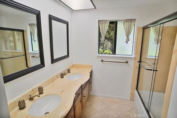Bathroom, Dual Sink Vanities, Glass Shower, Interior