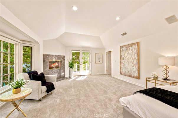 Bedroom, Fireplace, Interior, Recessed Lighting