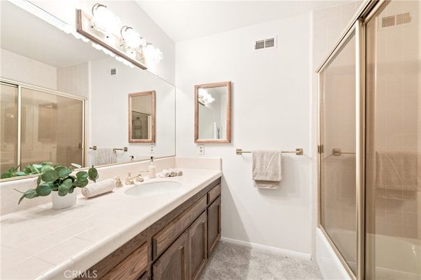 Bathroom, Glass Shower, Interior, Tile Countertops