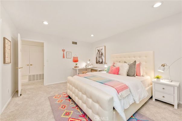 Bedroom, Interior, Recessed Lighting