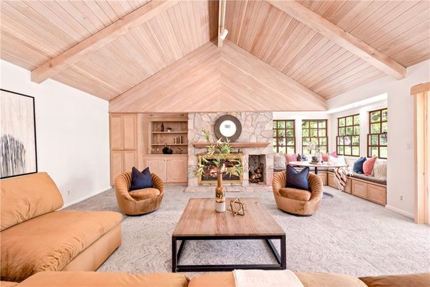Fireplace, Interior, Living room, Stone Walls, Wooden Beams, Wooden Ceilings