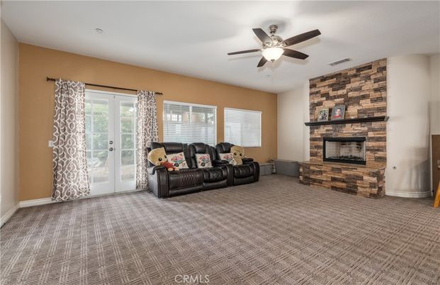 Fireplace, Interior, Living room, Stone Walls