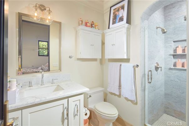 Bathroom, Glass Shower, Interior, Marble Walls