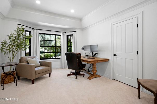 Home Office, Interior, Recessed Lighting
