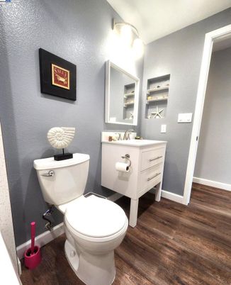 Bathroom, Interior, Wood Texture Flooring
