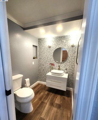 Bathroom, Interior, Wood Texture Flooring