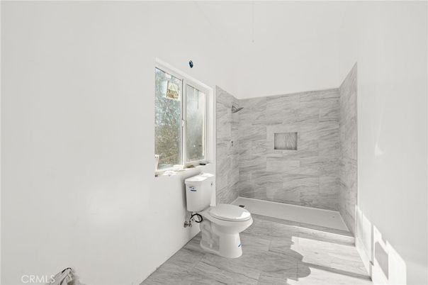 Bathroom, Interior, Marble Walls, Wood Texture Flooring