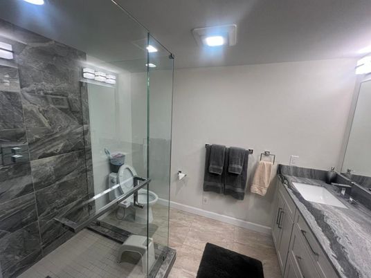 Bathroom, Glass Shower, Interior