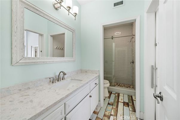 Bathroom, Dual Sink Vanities, Glass Shower, Interior