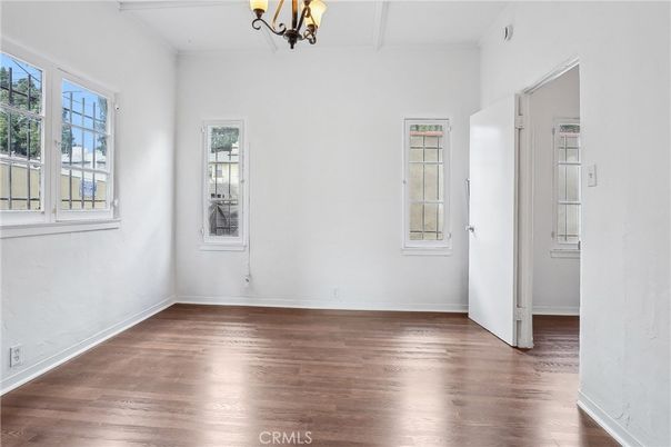 Chandelier, Empty room, Interior, Wood Texture Flooring